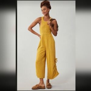 Daily Practice by Anthropologie Seamed Wide-Leg Jumpsuit Dress Solid 2X